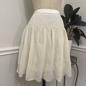 zucozz, ivory skirt, size M